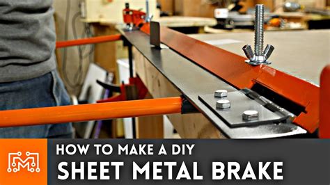 home built homemade sheet metal brake|home made sheet metal folder.